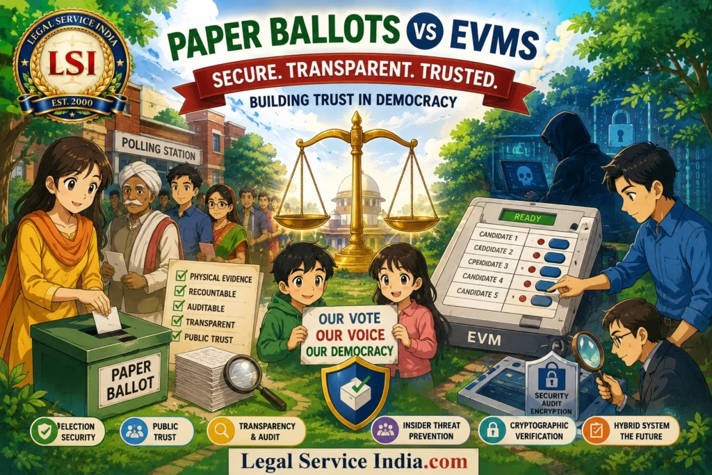 Paper Ballots vs EVMs: Which Voting System Is More Secure, Transparent and Trustworthy for Democracy? Paper Ballots vs EVMs