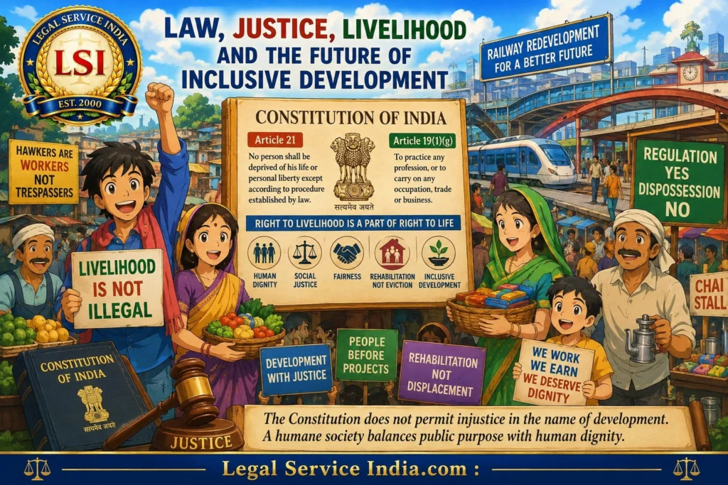 Railway Hawker Evictions in India: Constitutional Rights, Livelihood Protection and the Law on Railway Redevelopment Railway Hawker Evictions in India
