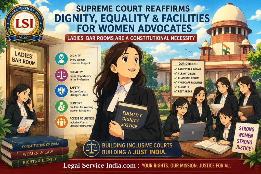 Supreme Court on Women Advocates’ Dignity: Why Ladies’ Bar Rooms Are a Constitutional Necessity in Indian Courts Women Advocates Dignity Supreme Court