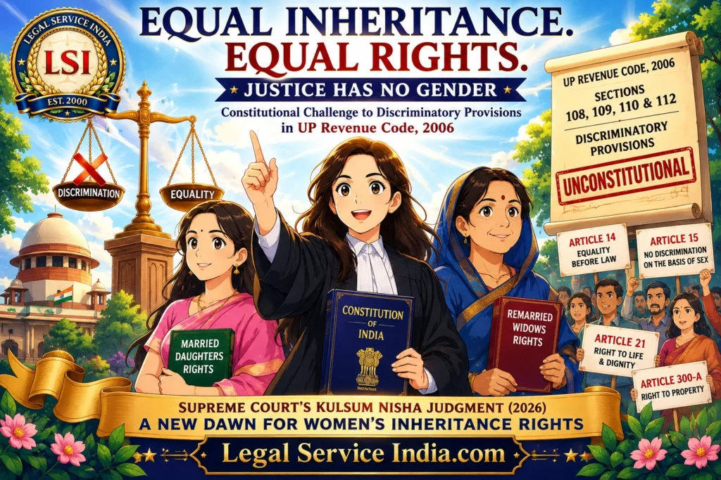 Assailing Gender-Discriminatory Succession Rules In The Uttar Pradesh Revenue Code, 2006 UP Revenue Code 2006