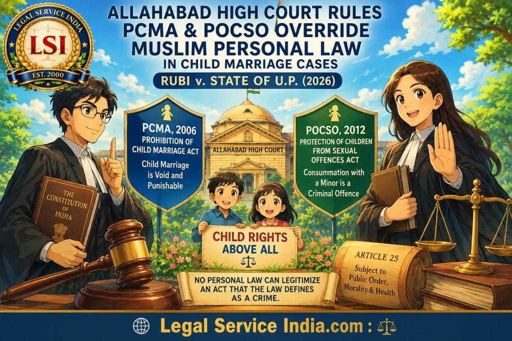 When Shariat Meets the Penal Code: The Judicial Realism Dismantling Child Marriage Under the Guise of Personal Law Allahabad High Court child marriage judgment