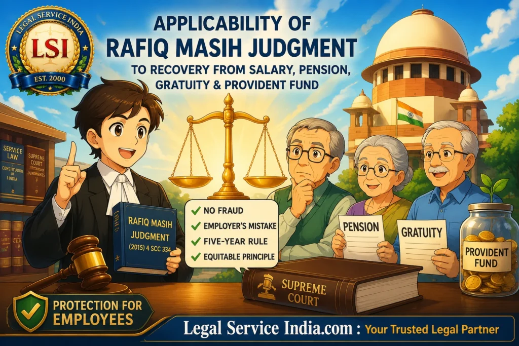 White Washer Case and When is it applicable Applicability of Rafiq Masih Judgment
