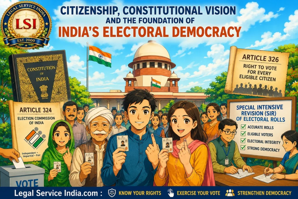 Citizenship, Electoral Rolls & India’s Constitutional Democracy: Article 324, Article 326 and the Special Intensive Revision (SIR) Explained Citizenship and Constitutional Democracy