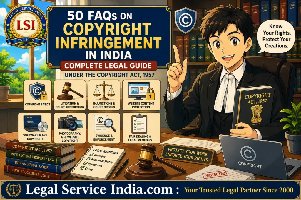 50 Copyright Infringement FAQs in India (2026): Complete Legal Guide on Registration, Litigation & Remedies Copyright Infringement FAQs India