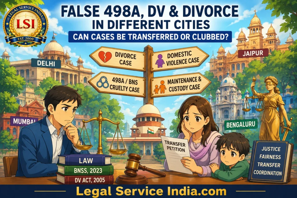 False 498A, DV and Divorce in Different Cities