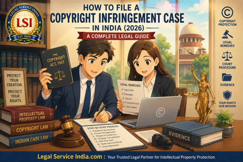 How to File a Copyright Infringement Case in India (2026): Complete Legal Guide, Court Procedure & Remedies How to File a Copyright Infringement Case in India