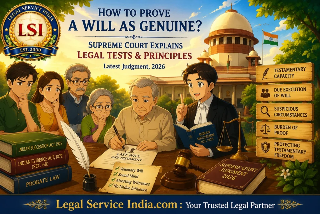 How to Prove a Will as Genuine? Supreme Court Explains Legal Tests, Burden of Proof & Suspicious Circumstances (2026) How to Prove a Will as Genuine