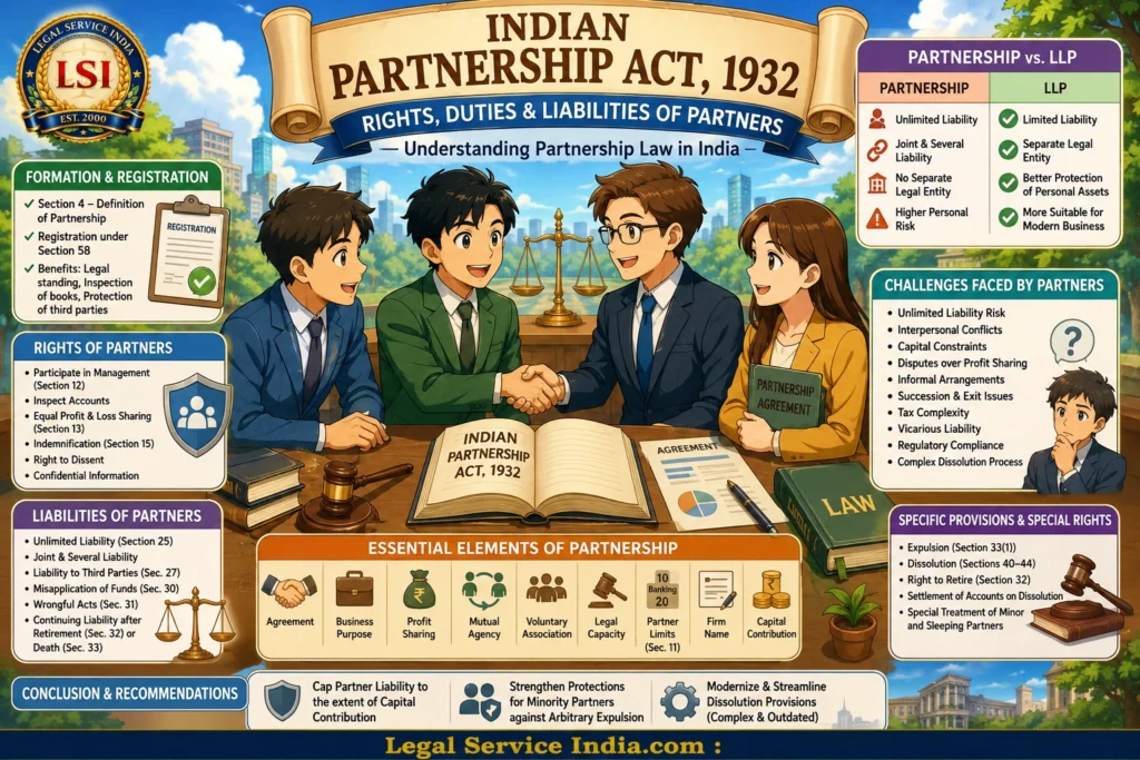 Critical Analysis Of Rights And Liabilities Of Partners Under The Indian Partnership Act, 1932 Indian Partnership Act 1932