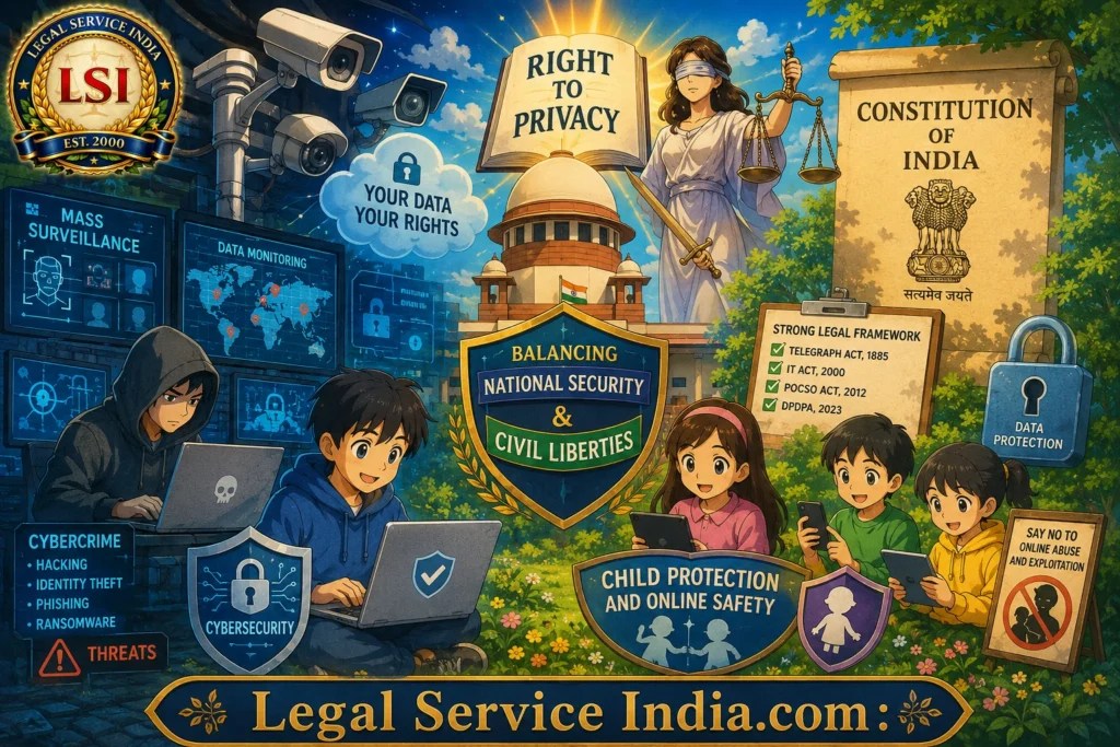 Digital Surveillance, Cybersecurity and Child Protection: Balancing Privacy, Security and Civil Liberties in the Digital Age Mass Surveillance Laws in India