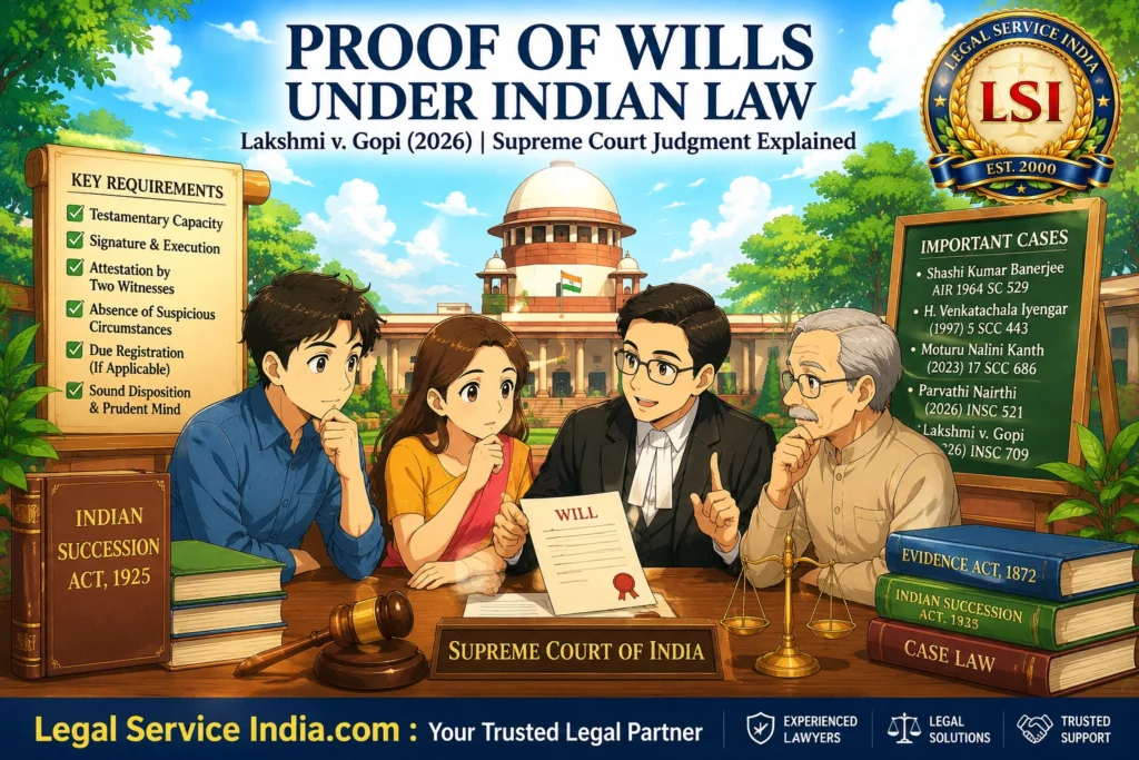 Proof of Will under Indian Law