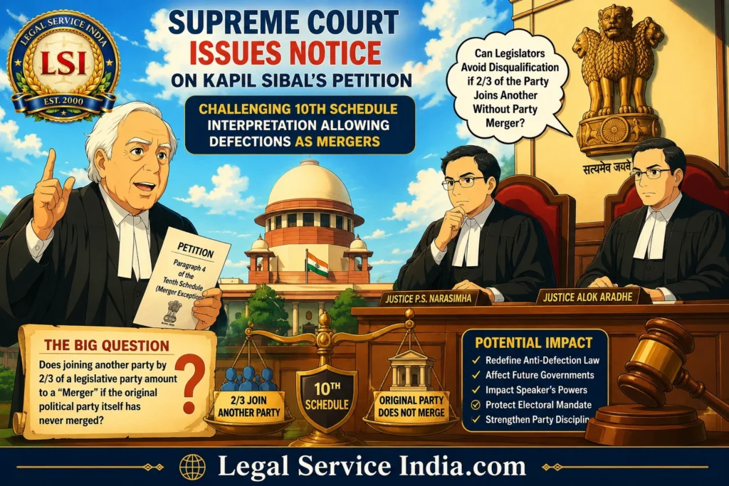 Kapil Sibal Tenth Schedule Case