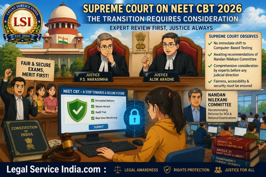 Supreme Court on NEET CBT 2026: Why the Shift to Computer-Based Testing Requires Expert Review Supreme Court NEET CBT 2026