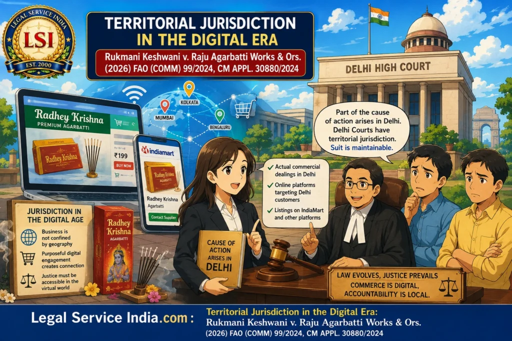 Territorial Jurisdiction in the Digital Era: Delhi HC on Online Trademark Disputes (2026) Territorial Jurisdiction in the Digital Era