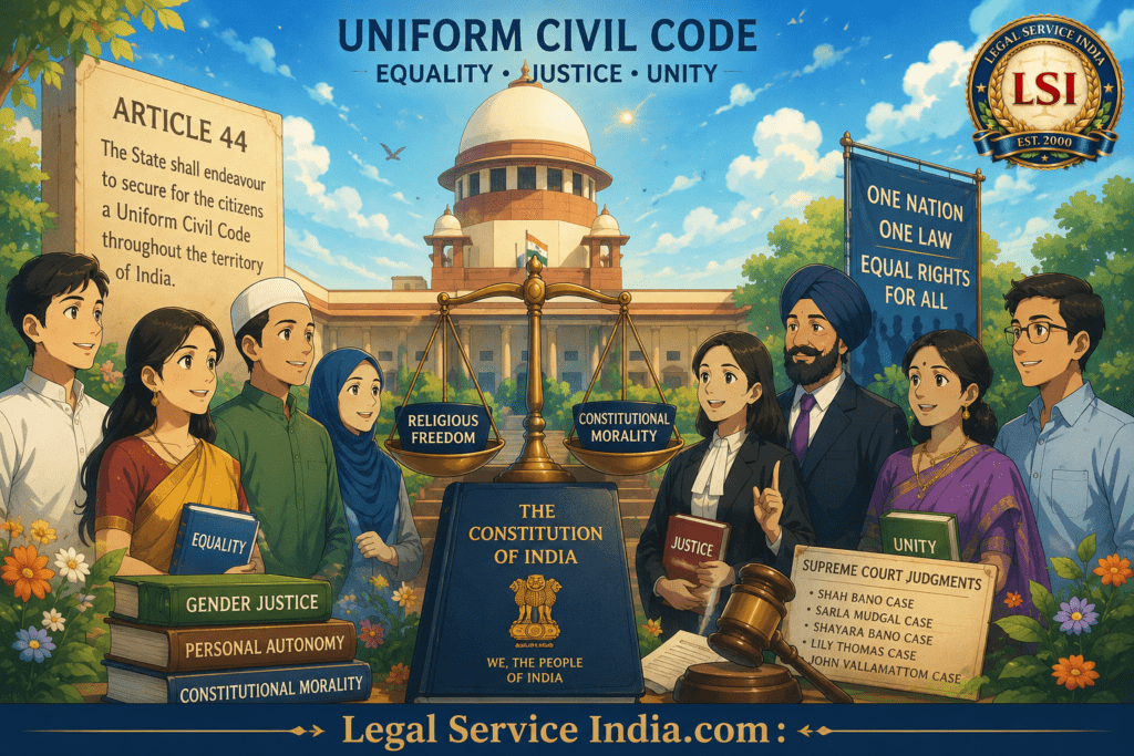Uniform Civil Code (UCC) in India: Article 44, Religious Freedom, Supreme Court Judgments & Constitutional Analysis Uniform Civil Code