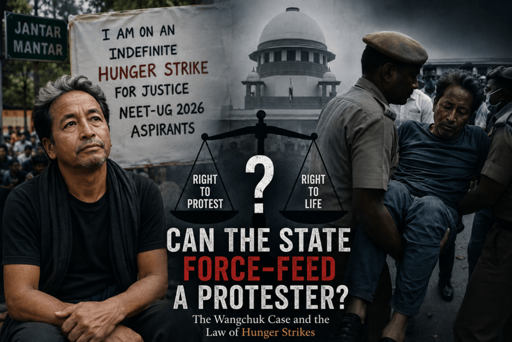 Can the State Force-Feed a Protester? Wangchuk Case, Hunger Strike & Article 21 Sonam Wangchuk hunger strike case