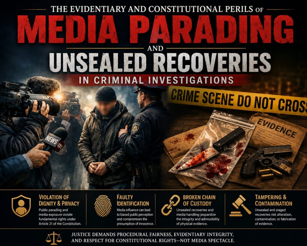 The Evidentiary and Constitutional Perils of Media Parading and Unsealed Recoveries in Criminal Investigations Media Parading of Accused Persons