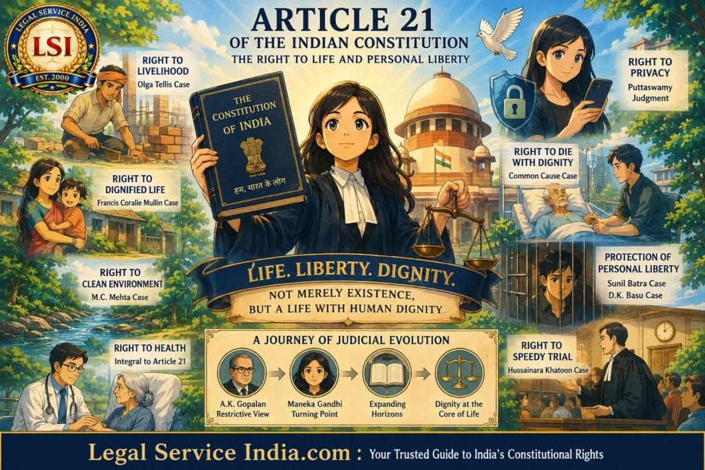 Article 21 of the Indian Constitution: Right to Life, Personal Liberty and the Expanding Meaning of a Dignified Life Article 21 of the Indian Constitution