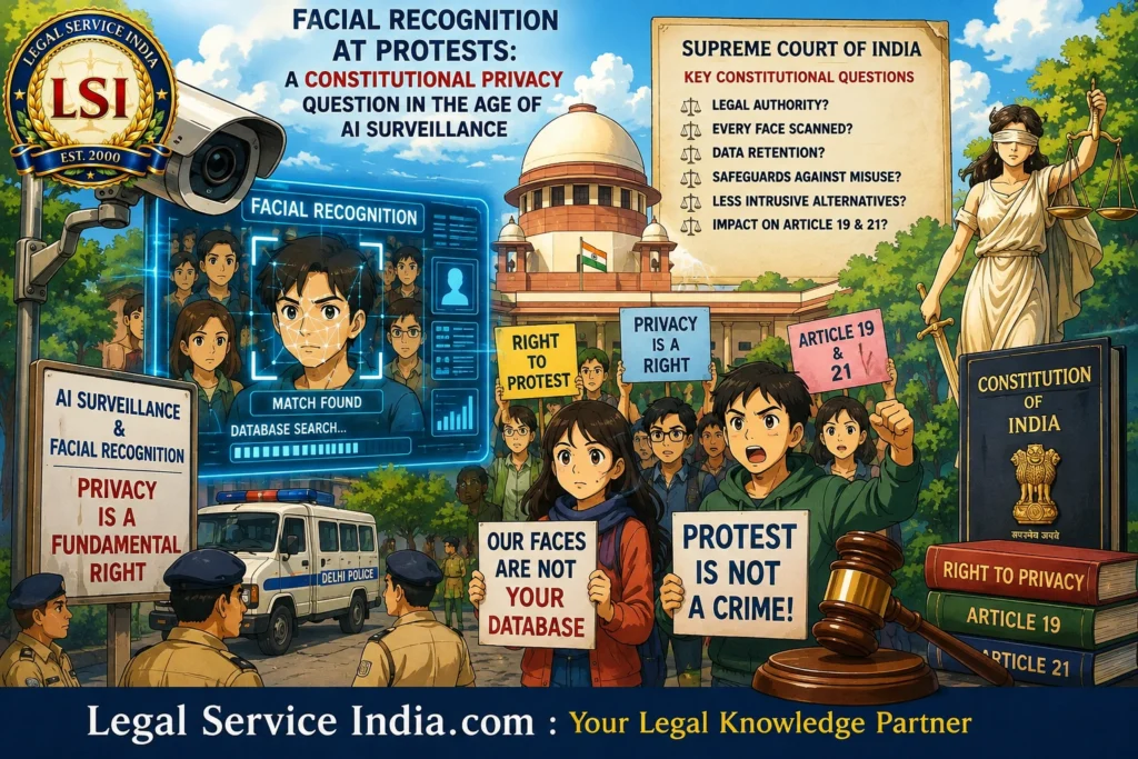 Delhi Police facial recognition at protests
