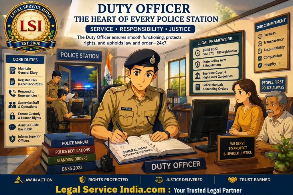The Duty Officer of a Police Station Duty Officer in Police Station