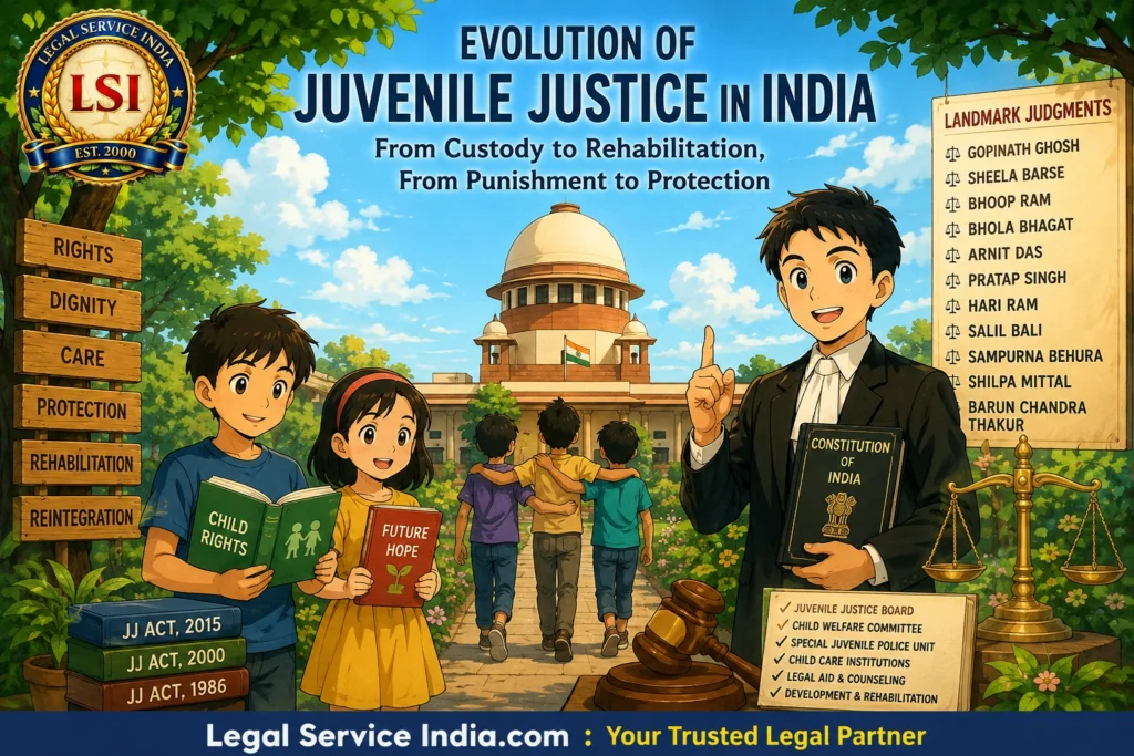 Four Decades of Judicial Transformation of Juvenile Justice in India: From Custody and Punishment to Rights, Welfare, Rehabilitation and Reintegration Evolution of Juvenile Justice in India