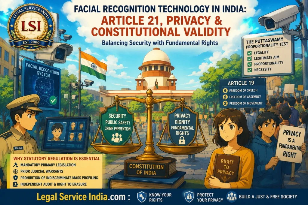 Surveillance Without Statute: Evaluating the Constitutional Validity of Facial Recognition Technology under Article 21 Facial Recognition Technology in India