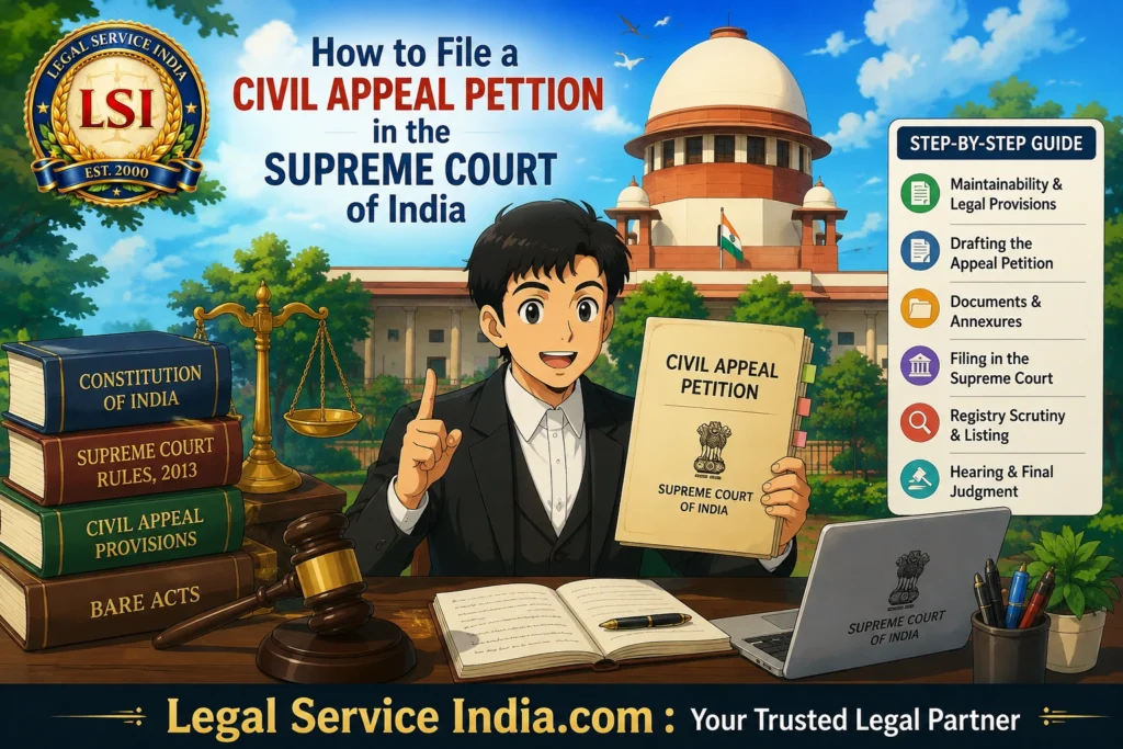How to File a Civil Appeal Petition in the Supreme Court of India (2026 Guide) How to File a Civil Appeal Petition in the Supreme Court of India