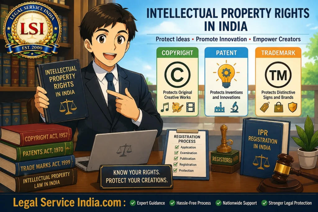 Intellectual Property Rights in India – Procedure for Copyright, Patent and Trademark Registration Intellectual Property Rights in India