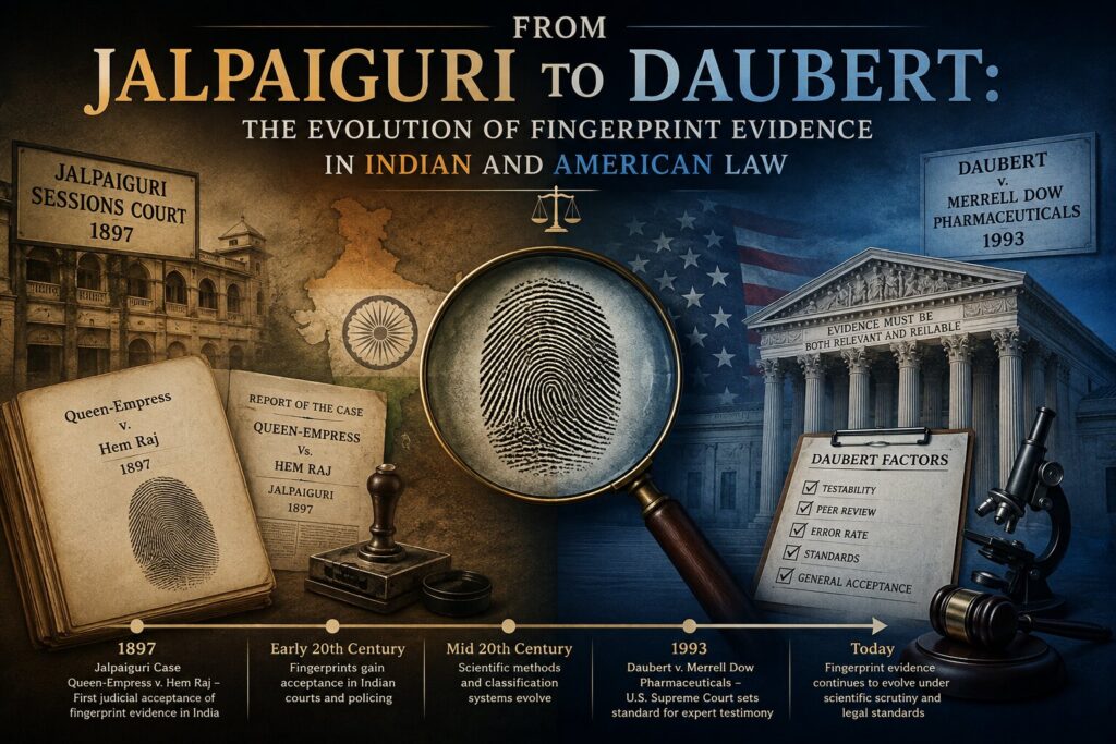 From Jalpaiguri to Daubert: The Evolution of Fingerprint Evidence in Indian and American Law Fingerprint Evidence in Criminal Trials
