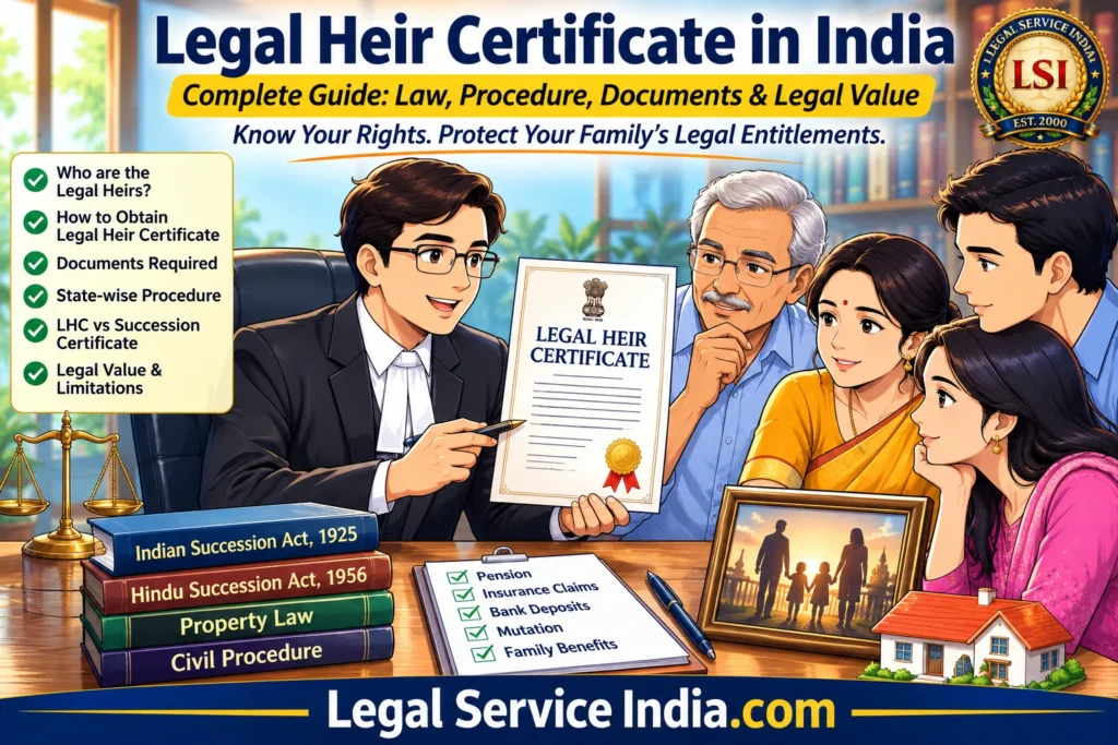 Legal Heir Certificate in India: Law, Procedure, Documents & Evidentiary Value Legal Heir Certificate