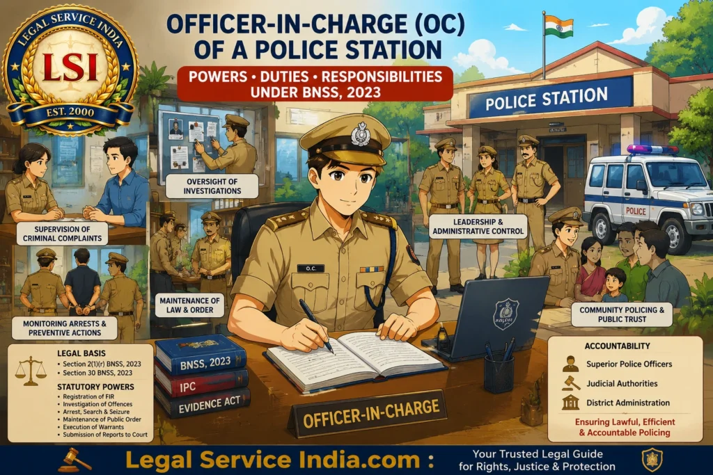 Officer-in-Charge (OC) of a Police Station Officer-in-Charge of Police Station