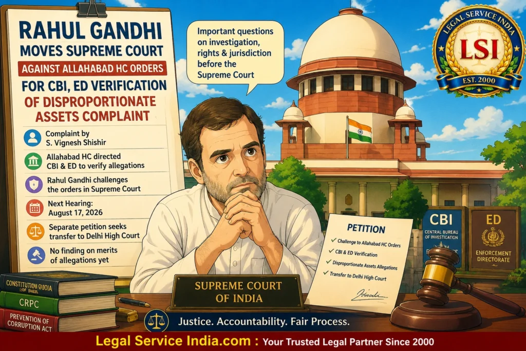 Rahul Gandhi Moves Supreme Court Against Allahabad HC CBI-ED Orders Rahul Gandhi Supreme Court