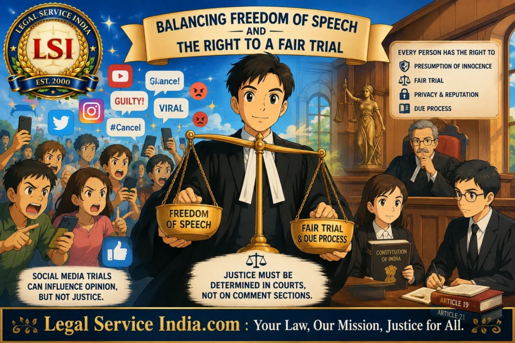 Social Media Trials and Public Perception of Justice Social Media Trials in India