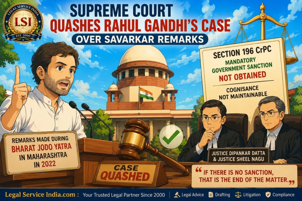 Supreme Court quashes Rahul Gandhi case