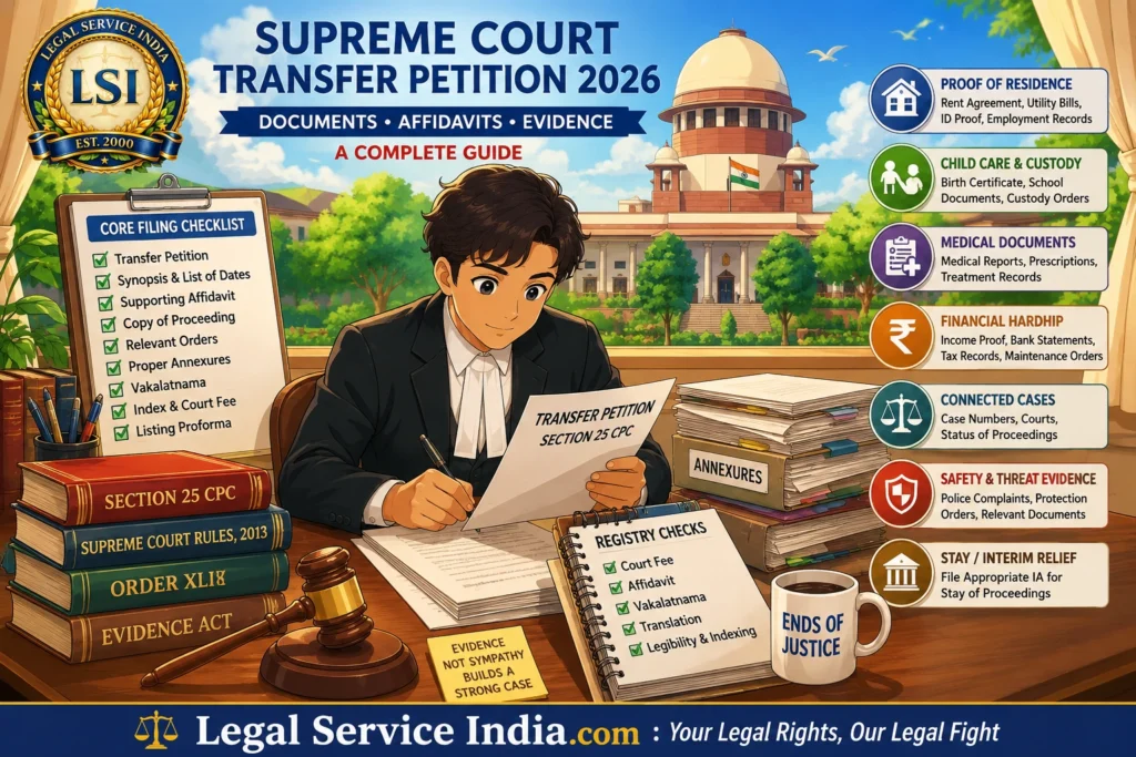 Documents Required For Transfer Petition In Supreme Court: Complete Checklist (Free) Supreme Court Transfer Petition
