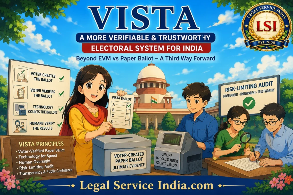 VISTA: A New Paper-First Electoral System for India Beyond EVM vs. Ballot Paper VISTA electoral system