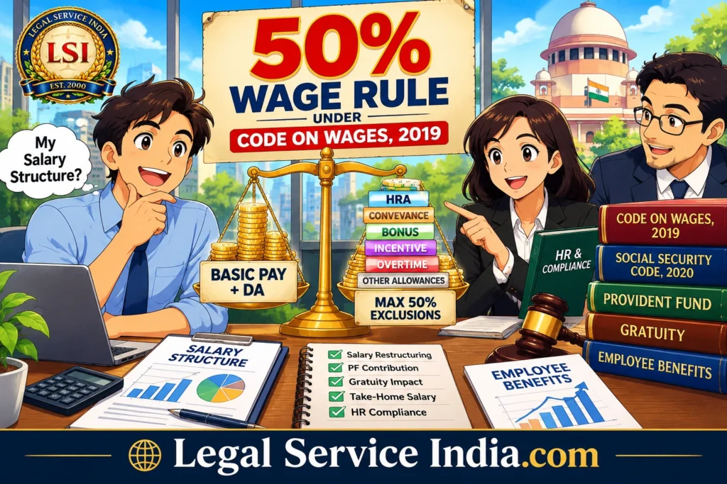 50% Wage Rule Under Code on Wages 2019: Impact on Salary, PF, Gratuity & Take-Home Pay 50% Wage Rule
