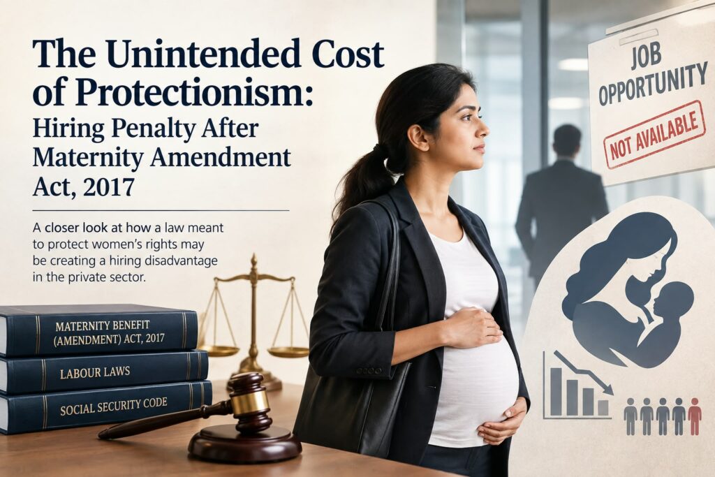 The Unintended Cost of Protectionism: “Hiring Penalty After Maternity Amendment Act, 2017” Maternity Benefit Act 2017 hiring penalty