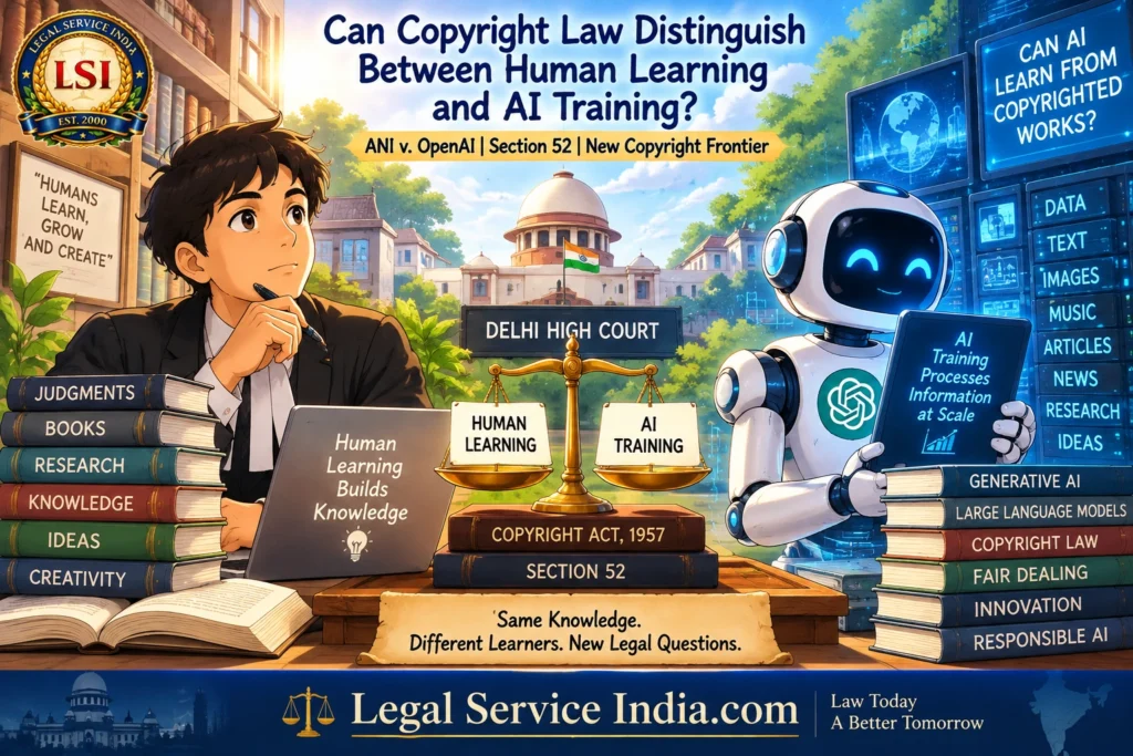 AI training copyright law India