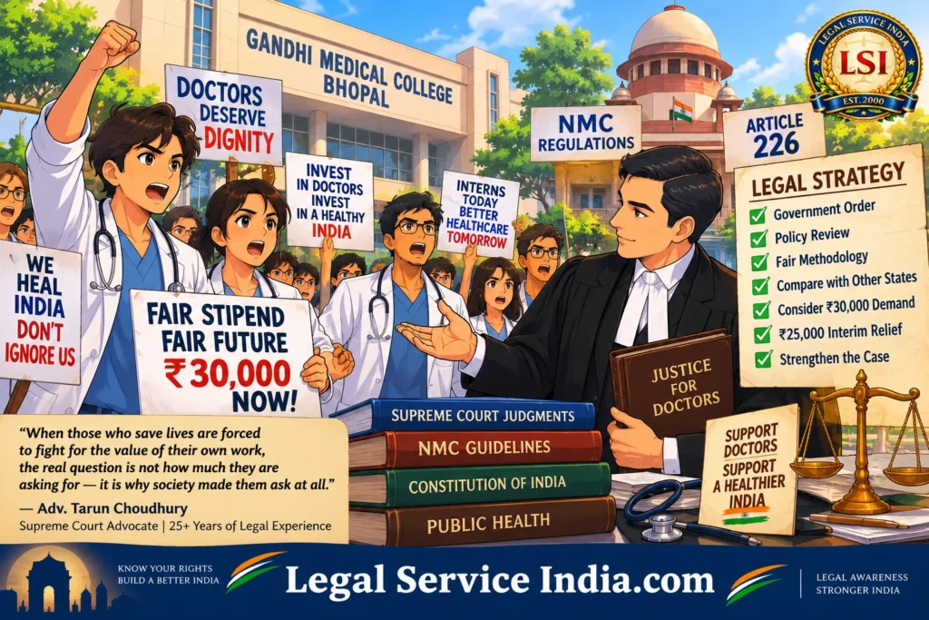 Bhopal Medical Interns’ ₹30,000 Stipend Demand: Supreme Court & Legal Strategy Bhopal medical interns ₹30,000 stipend