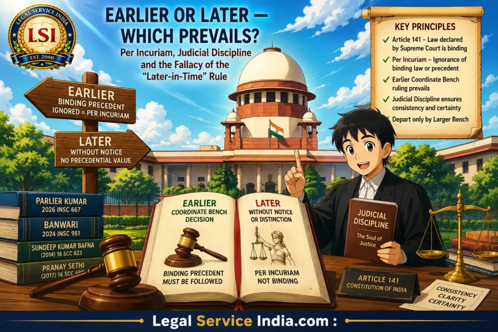 Earlier or Later Supreme Court Judgement: Which Prevails? Per Incuriam Rule Explained earlier or later Supreme Court judgment