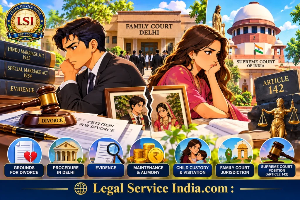 Contested Divorce in Delhi: Grounds, Procedure, Evidence & Supreme Court Law 2026 Contested Divorce in Delhi