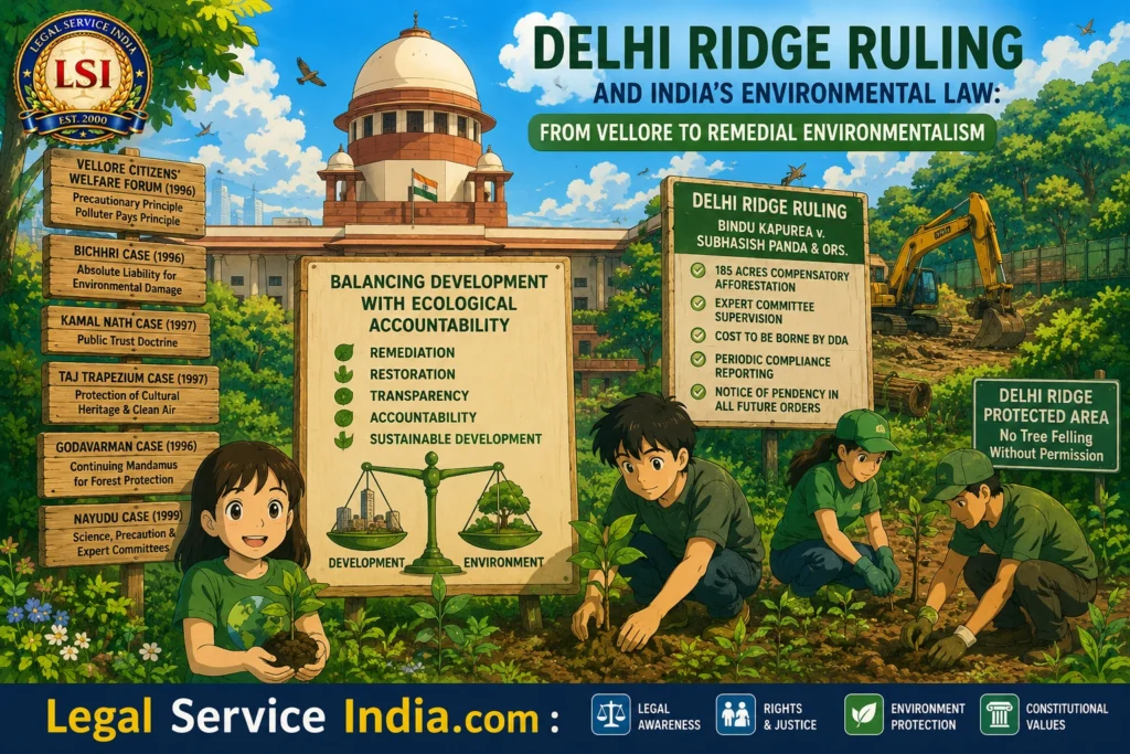 From Veto To Verdant: Judicial Creativity And The Supreme Court’s New Constitutional Balance Between Development And Environment Delhi Ridge Ruling and Indian Environmental Law