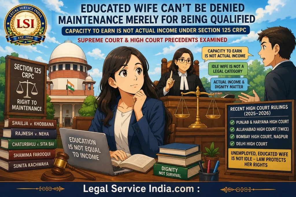 Educated Wife Can’t Be Denied Maintenance Merely for Being Qualified: Satpathy Explained educated wife maintenance under Section 125 CrPC