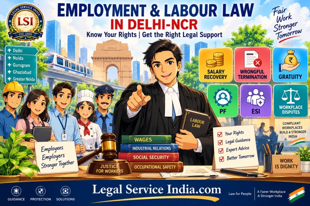 Employment & Labour Law in Delhi-NCR: Salary, Termination, Gratuity, PF & ESI Employment and Labour Law in Delhi-NCR