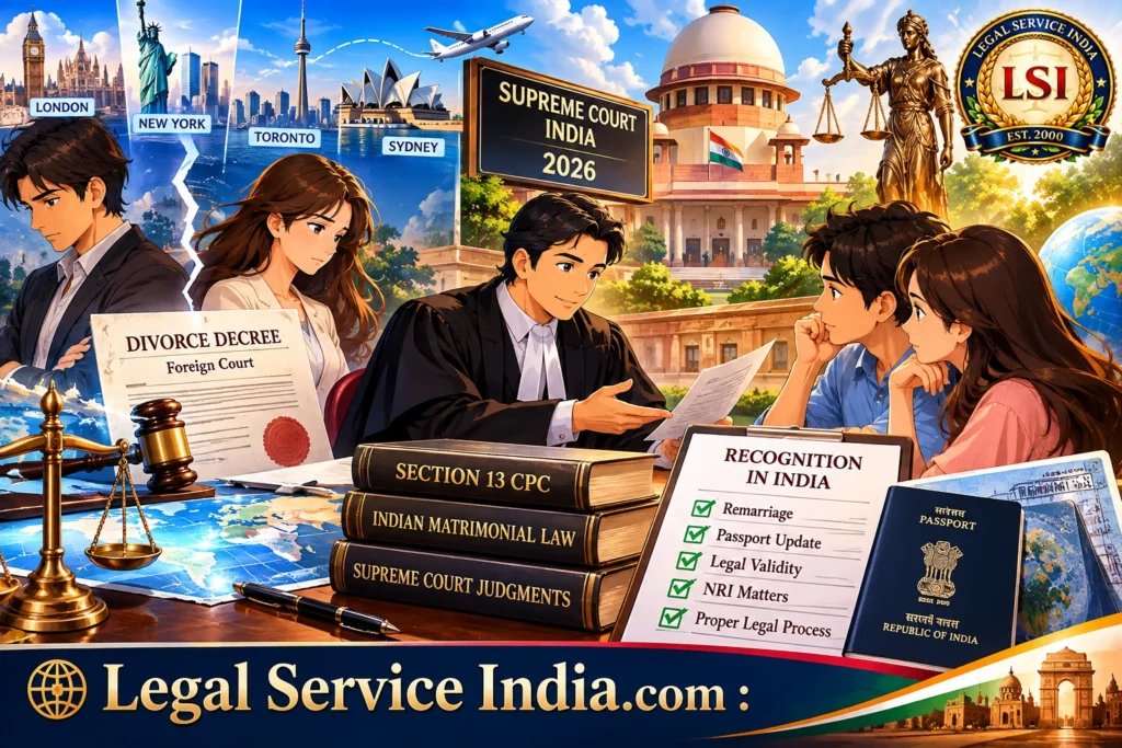 Foreign Divorce Decree Recognition in India: How to File & 2026 Supreme Court Guide foreign divorce decree recognition in India
