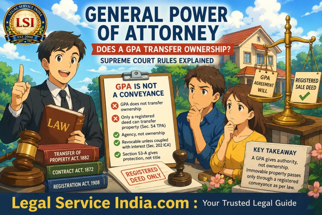 General Power of Attorney in Property Law: Does a GPA Transfer Ownership? General Power of Attorney property ownership
