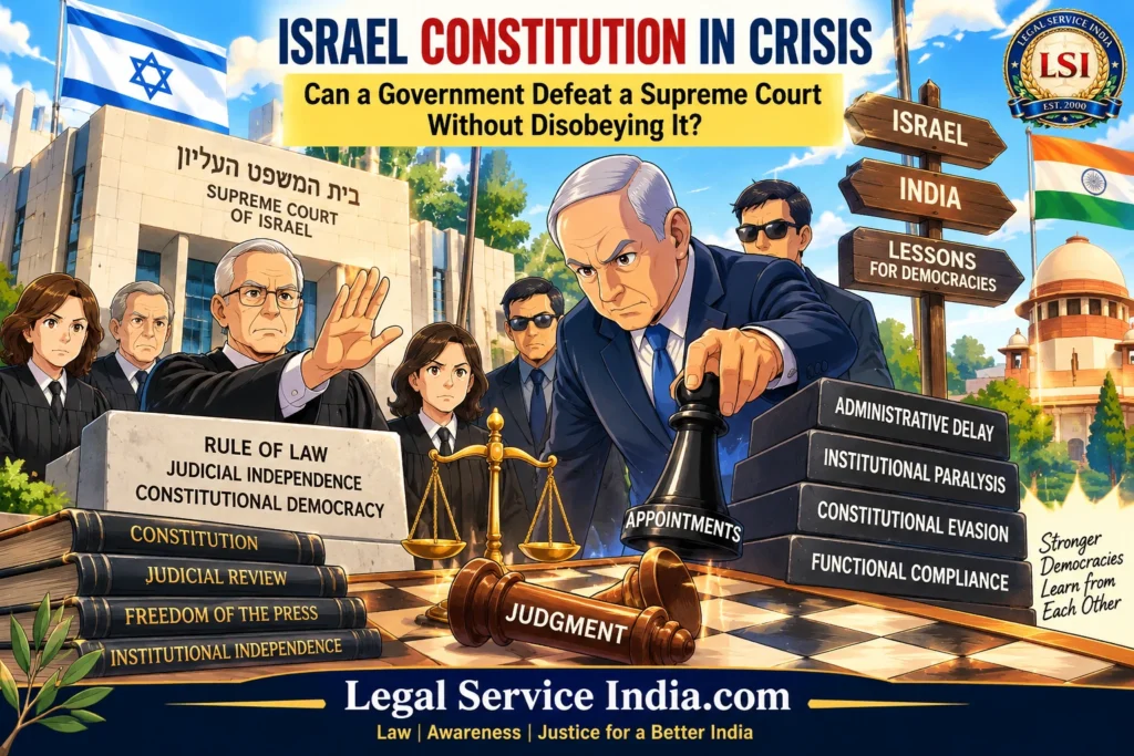 Israel Constitution in Crisis: Can a Government Defeat the Supreme Court Without Disobeying It? Government Defeat Supreme Court Without Disobeying It