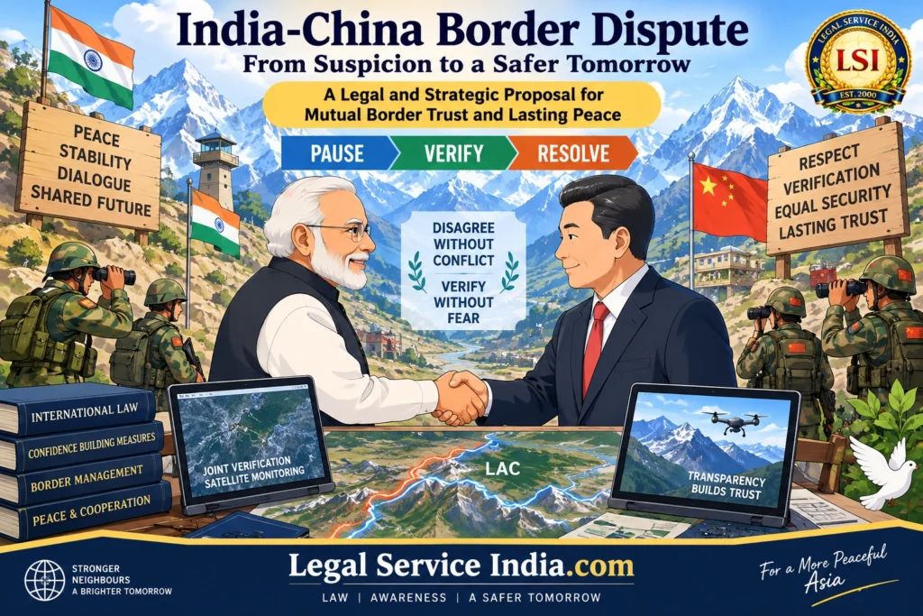 India-China Border Dispute: A New Legal Solution to Prevent War Through Mutual Border Trust India-China Border Dispute