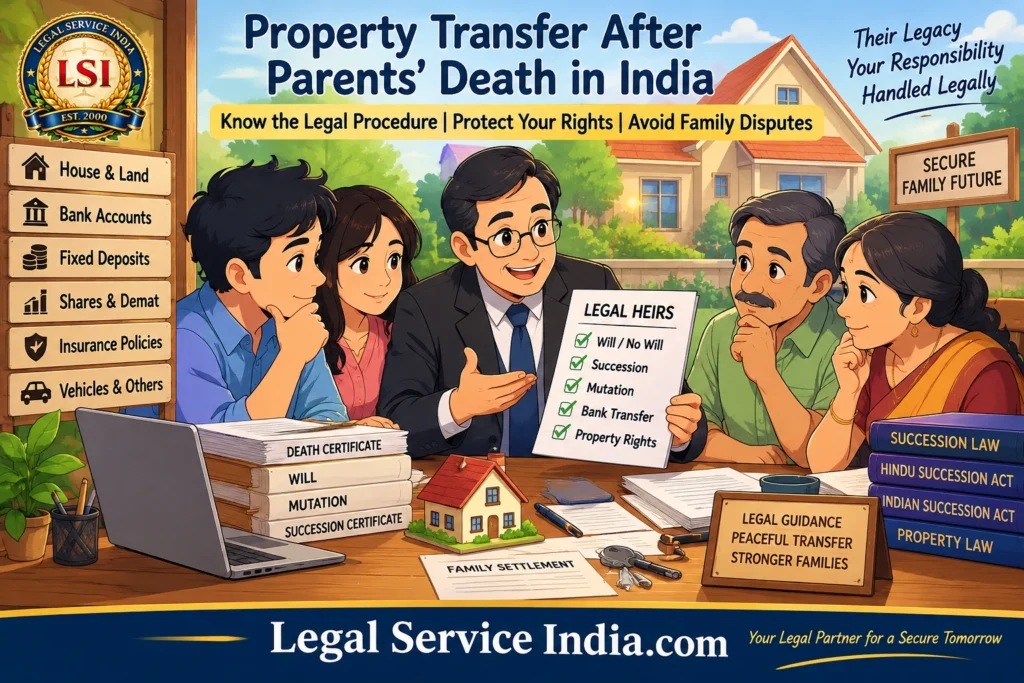 property transfer after parents' death