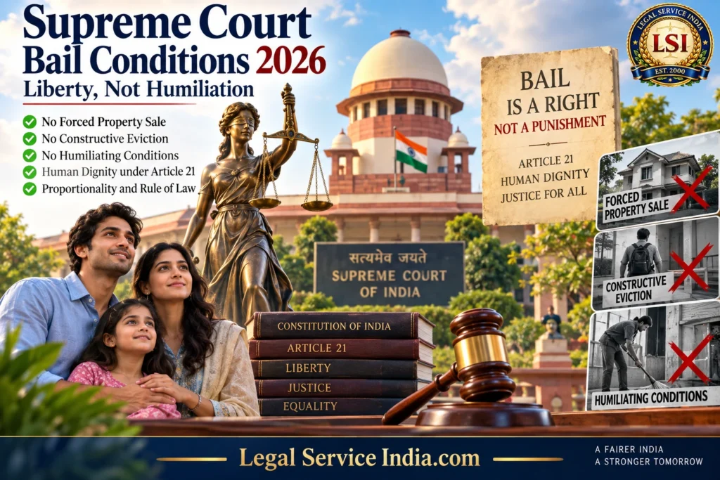 Bail and Constitutional Liberty: Supreme Court Sets Limits on Unusual Conditions Supreme Court bail conditions 2026